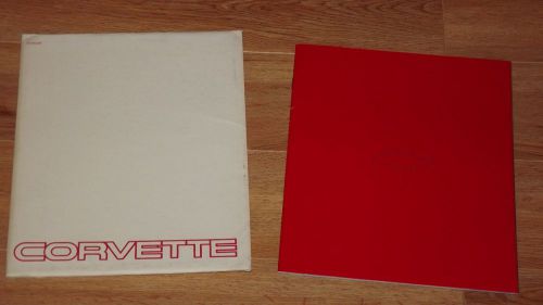 1984 c4 corvette deluxe original dealership sales brochure with envelope