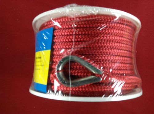 Anchor line 3/8&#034; x 100&#039; braided nylon red seachoice 42171