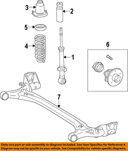 Toyota oem 4210102210 rear suspension-axle beam