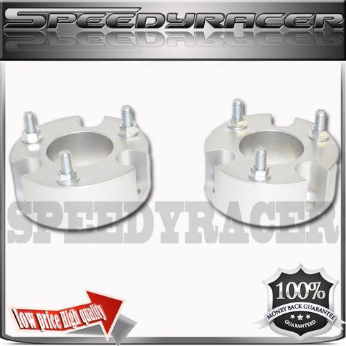 99-06 toyota tundra 2wd 4wd 4x4 front 2 pcs 2&#034; lift leveling kits billet silver