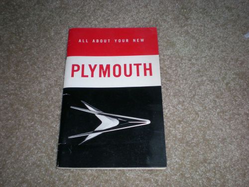 Original 1957 plymouth owner&#039;s manual