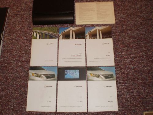 2010 lexus rx 350 complete suv owners manual books nav guide case all models