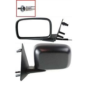 Manual remote side view door mirror assembly pair set driver+passenger