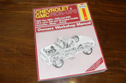 1967-1982 chevy blazer gmc jimmy pick ups haynes repair manual shop service