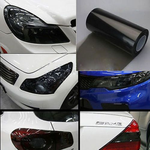 Hot new 12x24&#034; black light fog headlight film wrap waterproof windshield