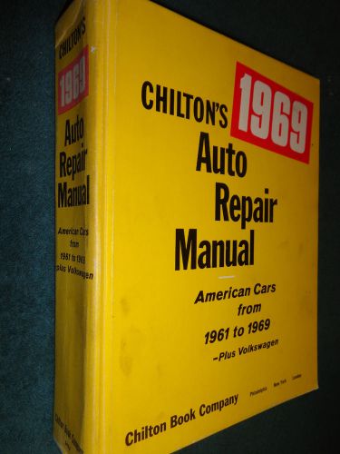 1961-1969 chevy ford olds cadillac buick mecury vw lincoln &amp; more shop book