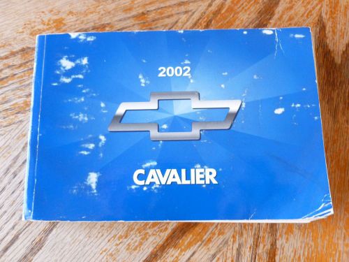 2002 chevy cavalier owners owner&#039;s operators manual book guide reference manuel