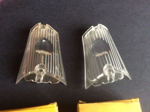 1960 ford parking lenses, left and right passenger car 7823 7824