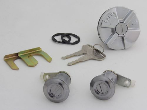 Toyota corolla ke20 ke22 ke25 te27 door set locks and gas fuel lock cap with key