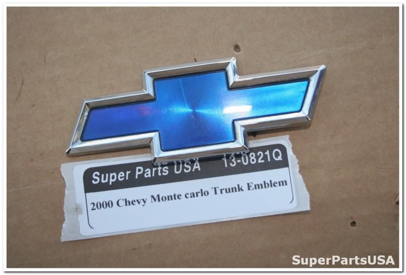 2000 chevrolet monte carlo trunk  emblem badge bowtie 13-0821q