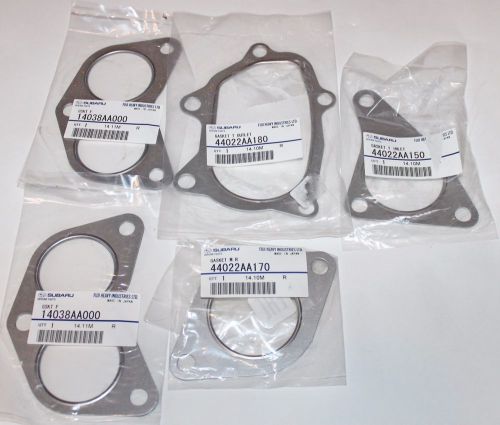 Genuine oem subaru turbo gasket kit manifolds up down pipe wrx sti xt gt