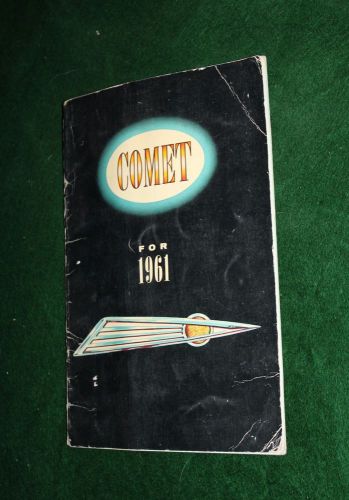 Comet for 1961 owner&#039;s manual