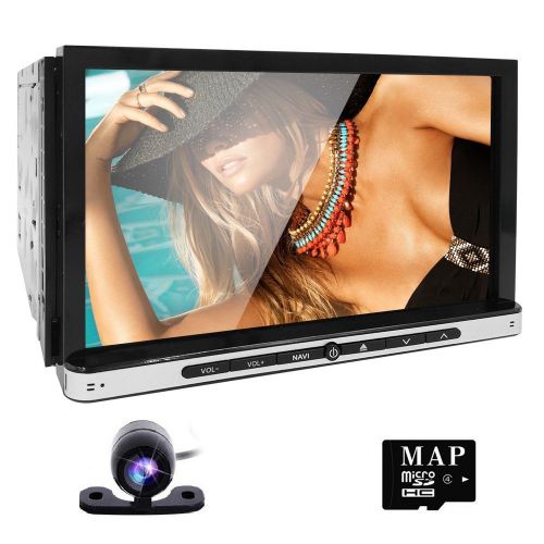 Android 4.4 7&#034; hd screen mirror car stereo radio gps cd dvd player obd2 camera