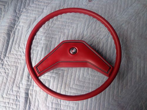 Gm red buick steering wheel 2-spoke oem 78 79 80 81 82 83 84 85  70,s 80,s 90,s