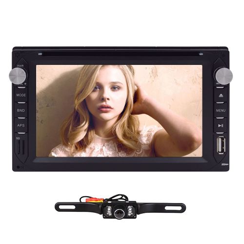 Hd camera+6.2&#039;&#039; double 2 din in dash car stereo dvd player usb bt ipod tv radio