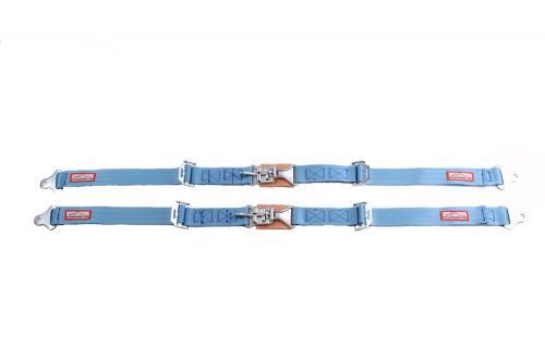 Racerdirect.net new pair 2&#034;&#039; latch &amp; link lap belt 2 pt racing belt powder blue