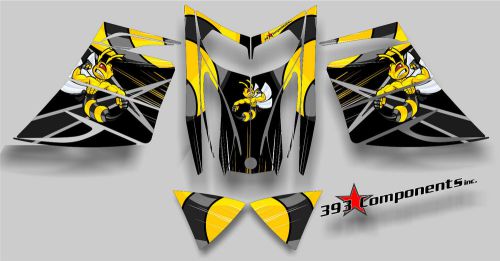 Ski-doo rev mxz snowmobile sled wrap graphics sticker decal kit 03-07 killer bee