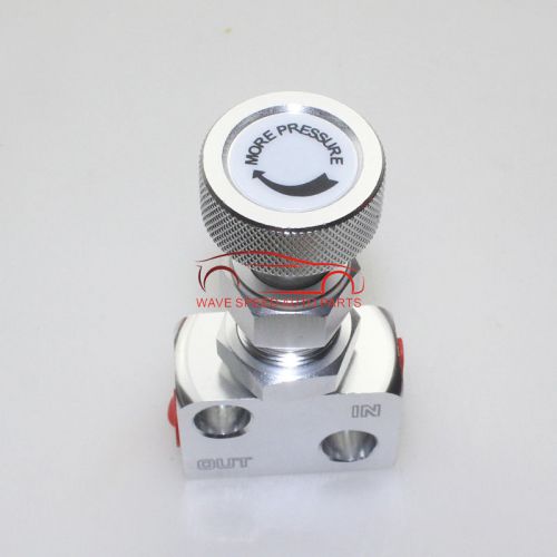 Aluminum alloy automotive braking proportion knob adjustable valve 1/8npt silver