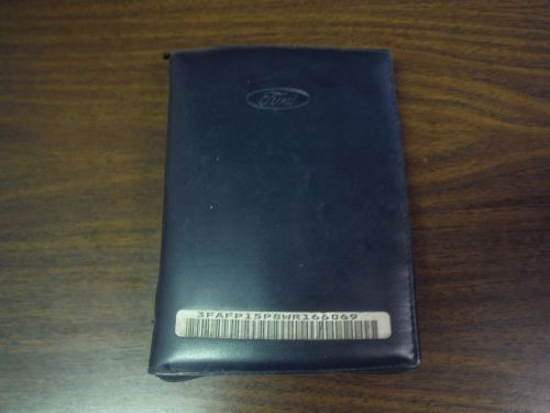 1998 ford escort owner&#039;s manual in case with extras