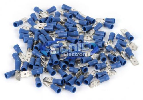 Xscorpion md250b 100-pack of blue 16/14 gauge male quick disconnects
