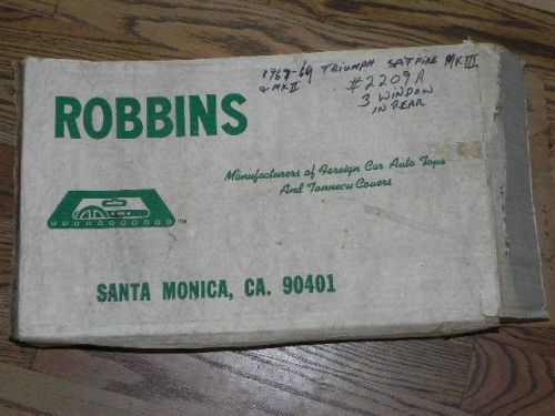 Robbins convertible top #cg2209a for 1967-1969 triumph spitfire mkii&amp;iii-nos-new