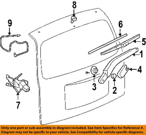 Chevrolet gm oem 15807605 wiper arm/windshield wiper arm