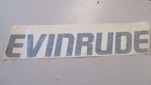 Evinrude 212007 decal black / white 21 1/4&#034; x 3 1/2&#034; marine boat