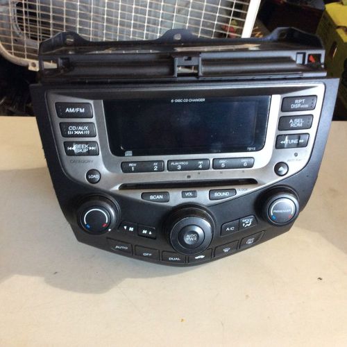 2003-2007 honda accord radio cd player ac climate control oem 39175-sdn-l120-m2