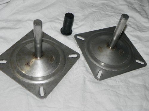 2 stainless steel boat seat mounts 3/4&#034; center pin swivel