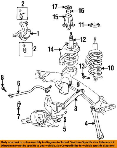 Dodge oem 6503576 front suspension-track bar bolt