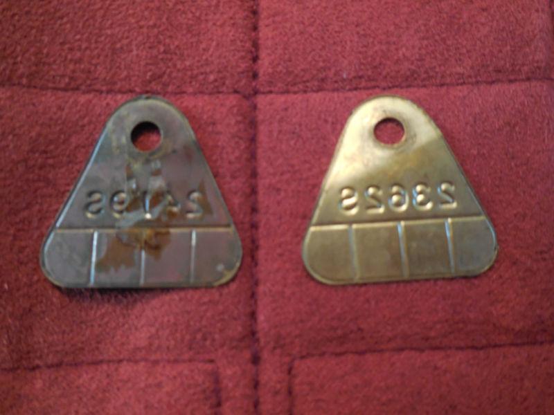 1956 corvette/passenger car 2x4 carb id tags