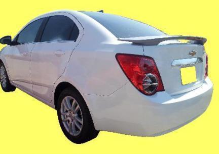 Painted chevrolet sonic 4 door factory style spoiler 2012-2014