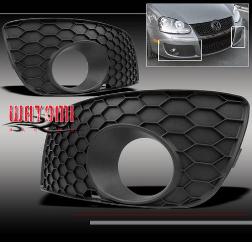 06-09 vw gti gli jetta mk5 front bumper fog light covers grille grill left+right