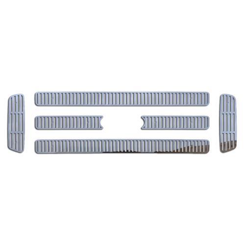 Ford superduty 05-07 stainless vertical billet front metal grille trim cover