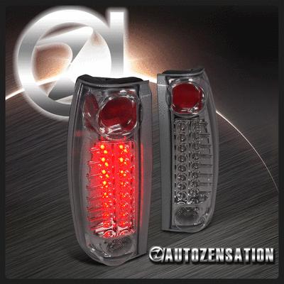 88-98 chevy gmc c/k c10 silverado sierra led smoke tint rear tail lights