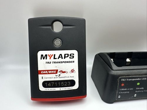 Mylaps tr2 car bike racing transponder - no subscription - charger dock