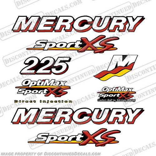 Fits mercury 225 sport xs optimax decal kit