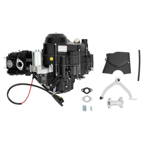 Semi auto go kart quad 4 stroke 125cc atv engine motor w/ reverse electric start