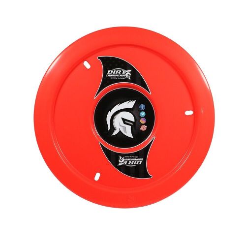 Dirt defender 10081 neon red wheel cover for modifieds late models stock cars