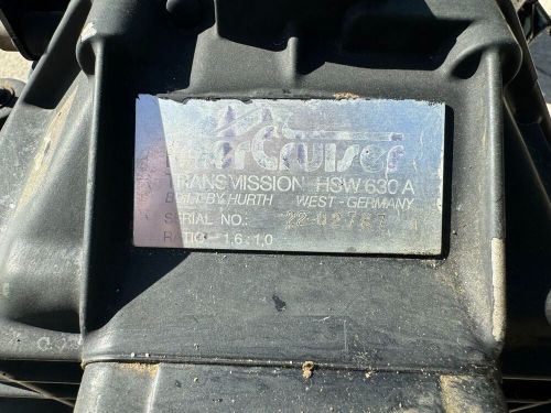 Mercruiser hurth transmission ratio 1.6:1 hsw 630 a