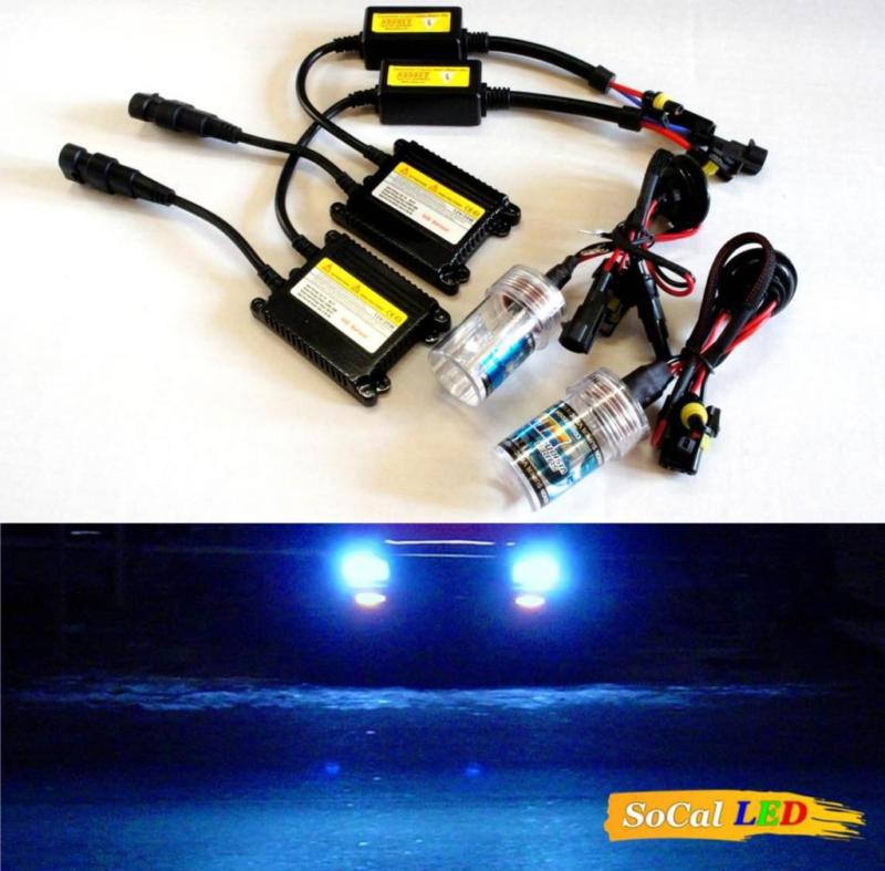 9006 12000k dark blue hid upgrade kit 35w ac xenon gas bulbs slim ballasts s6