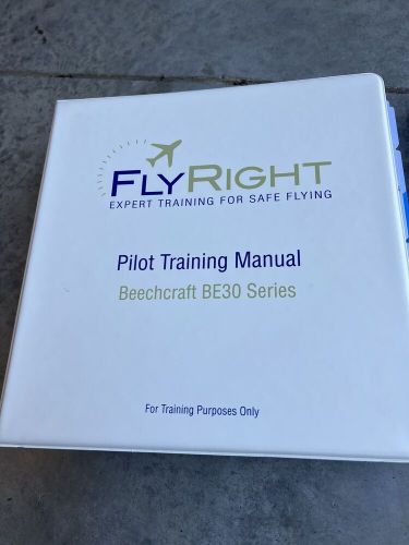 Fly right pilot training manuals beechcraft be30 series super king air b300 300c