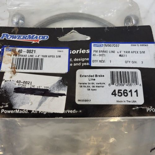 Powermadd  extended brake line 35.5in. polaris &amp; yamaha snowmobiles (40-0021)