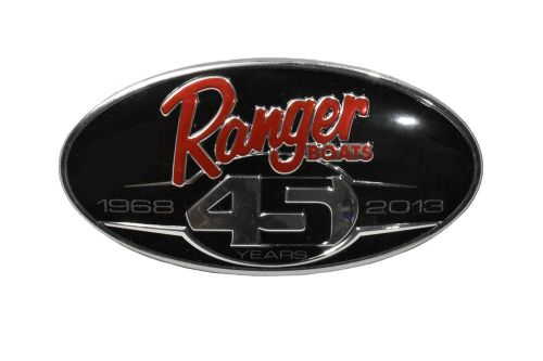 Ranger boats 7616117 raised oval emblem 45 years anniversary adhesive decal