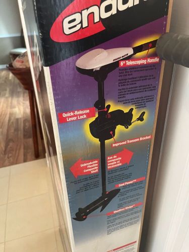 Minn kota endura c2 50 freshwater transom mounted trolling motor  w/ extra prop