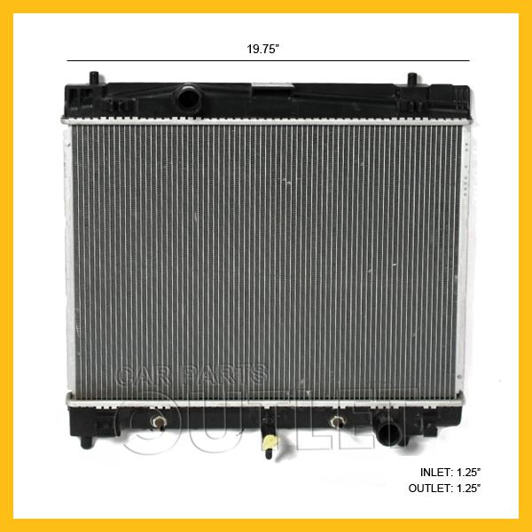 07-10 toyota yaris 2/4dr 1.5 l4 new radiator 08-10 scion xd 1.8 l4 auto w/toc at