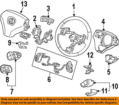 Acura oem 35870seca11 steering wheel-switch