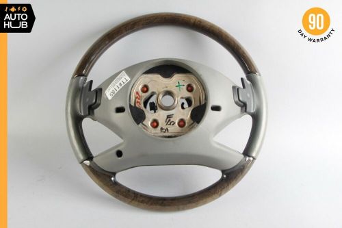 10-14 mercedes w221 s550 cl550 s400 steering wheel w/ paddle shifters gray oem