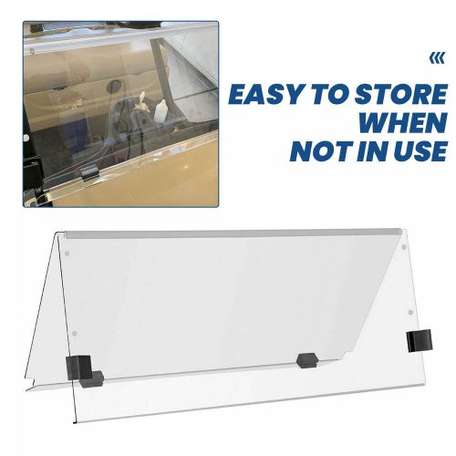 New for 07-16 yamaha drive g29 golf cart folding acrylic clear windshield