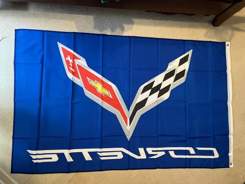 Chevrolet corvette c7 blue 3’ x 5’ flag